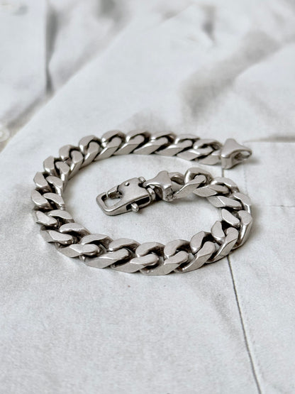 German silver 925 sturdy craft chain bracelet