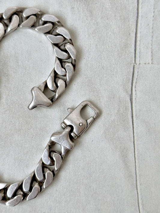 German silver 925 sturdy craft chain bracelet