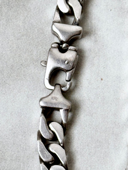 German silver 925 sturdy craft chain bracelet