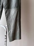 80s Gray Leather trousers - w27-28