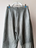 80s Gray Leather trousers - w27-28