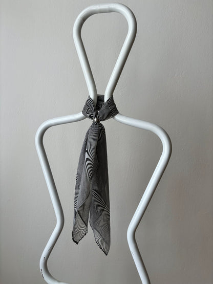 old poly abstract scarf