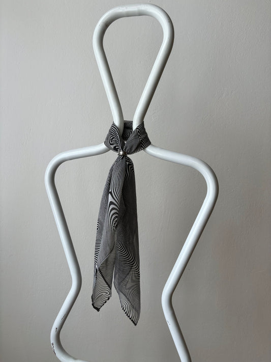 old poly abstract scarf