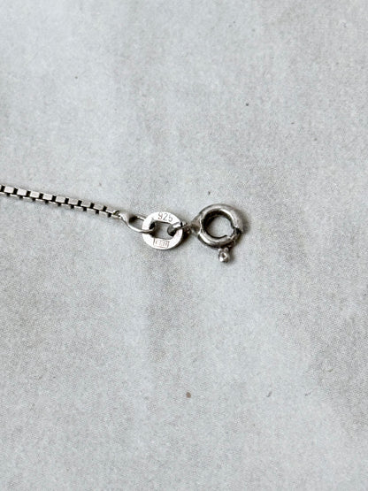 German 835 vintage silver fish pendant necklace