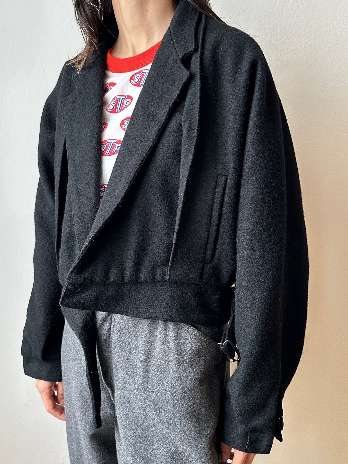 1980s France wool jacket, battledress-inspired