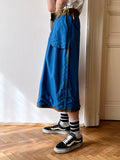 West Germany 80s 3/4 cropped wide pants