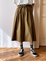 West Germany 80s 3/4 cropped wide pants