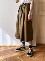 West Germany 80s 3/4 cropped wide pants