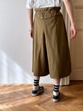 West Germany 80s 3/4 cropped wide pants