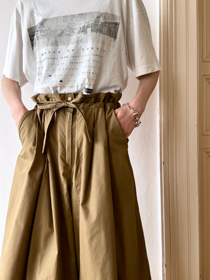 West Germany 80s 3/4 cropped wide pants