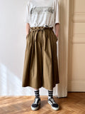 West Germany 80s 3/4 cropped wide pants