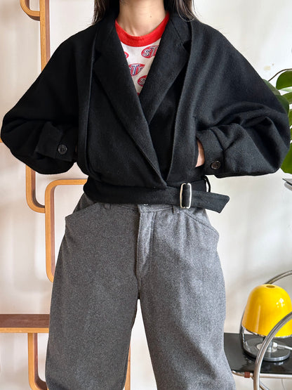 1980s France wool jacket, battledress-inspired