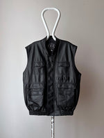 90s Leather vest