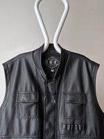 90s Leather vest