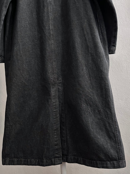 80's Levi's Black denim coat Vintage Made in Italy 80年代 リーバイス ブラックデニム コート Rare レア イタリア製 ヴィンテージ Toto Praha Vintage clothing store Antique shop Prague 古着屋 アンティークショップ プラハ ユーロ古着  ヨーロッパ古着 古着卸 