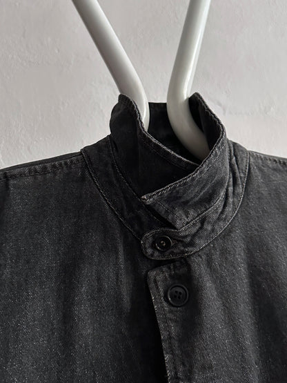 80's Levi's Black denim coat Vintage Made in Italy 80年代 リーバイス ブラックデニム コート Rare レア イタリア製 ヴィンテージ Toto Praha Vintage clothing store Antique shop Prague 古着屋 アンティークショップ プラハ ユーロ古着  ヨーロッパ古着 古着卸 