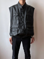 90s Leather vest