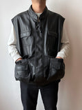 90s Leather vest