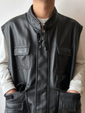 90s Leather vest