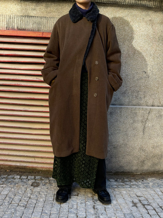 JIL SANDER angora wool coat