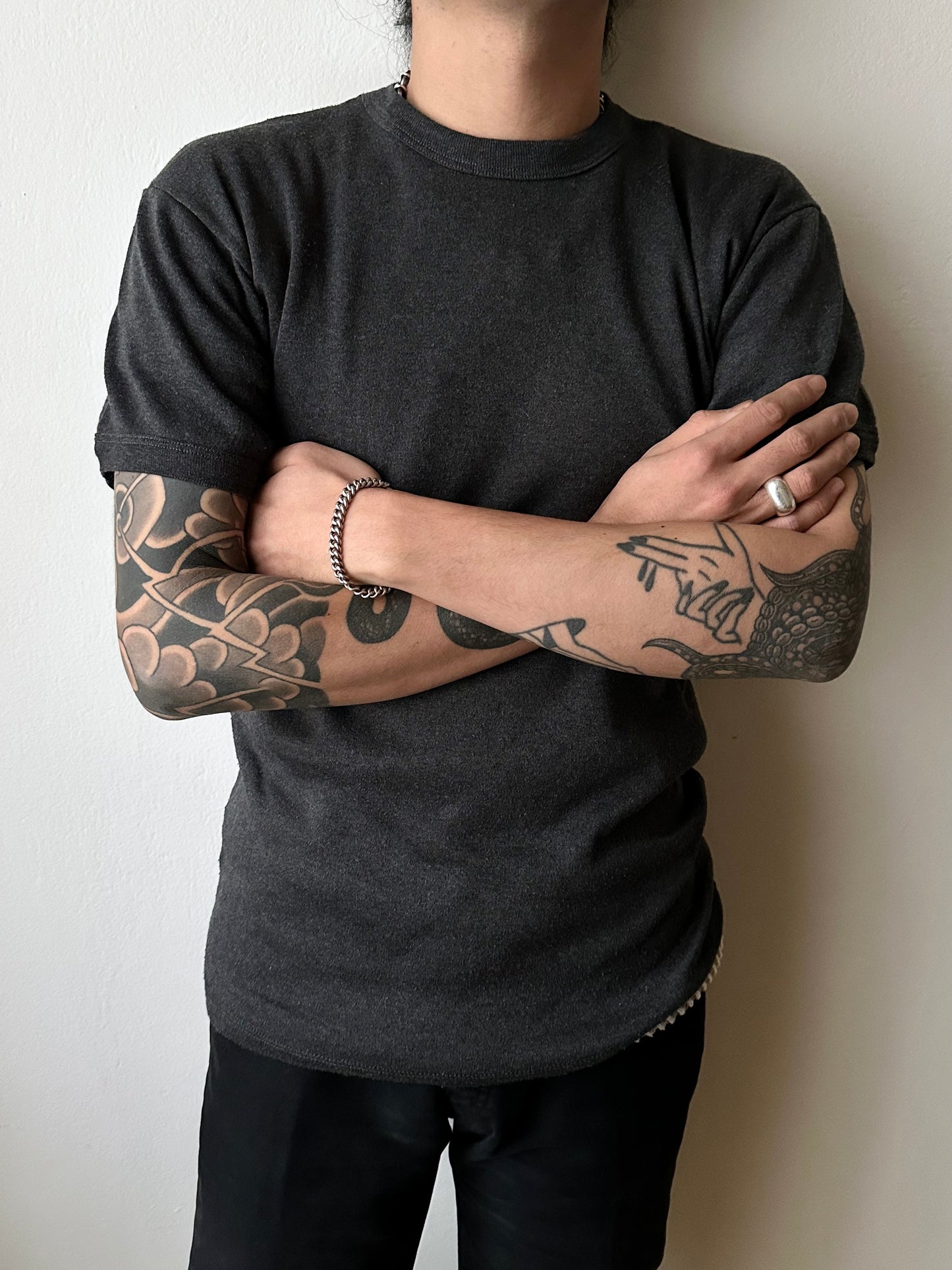 German silver 800 curb chain bracelet