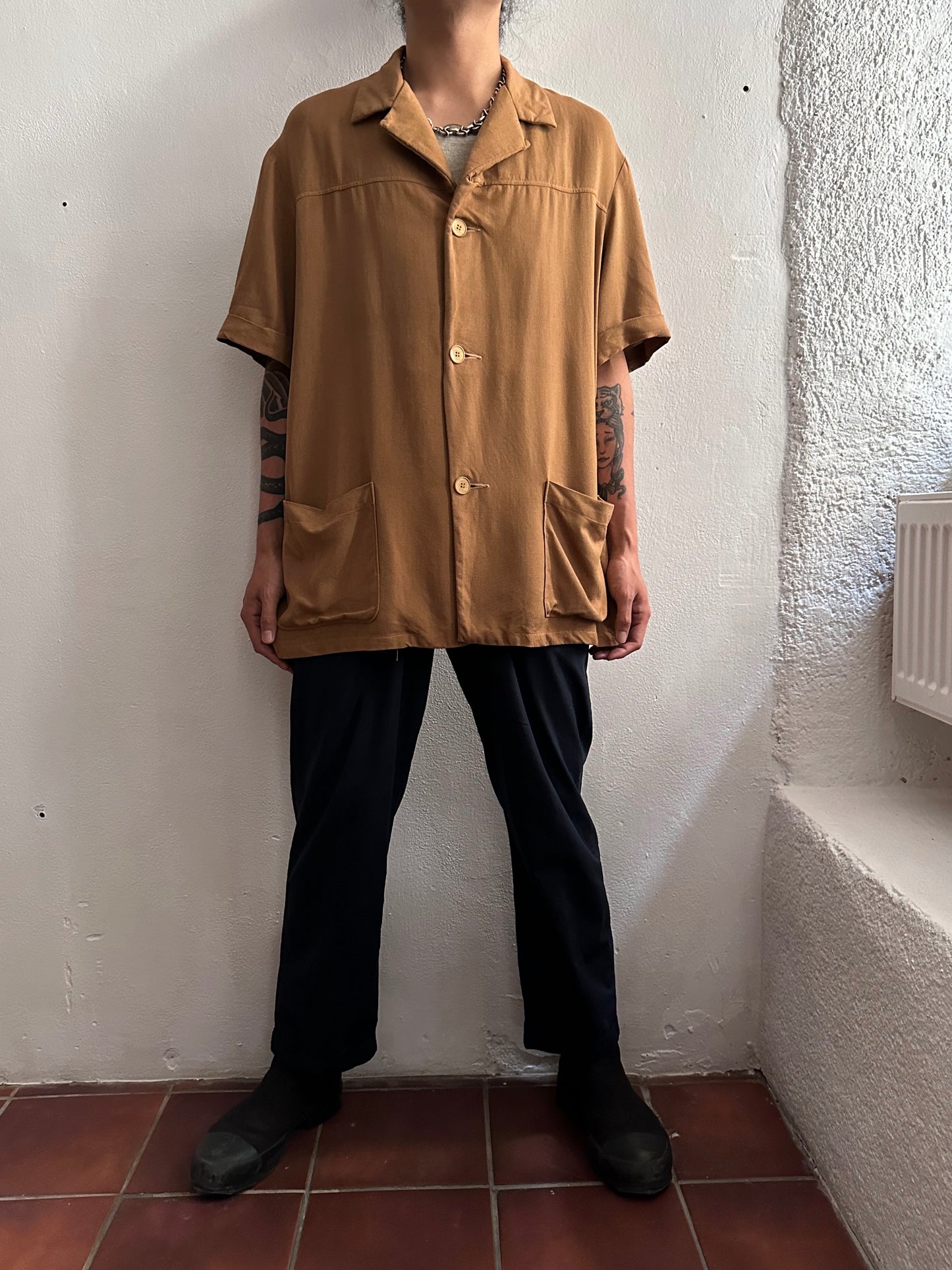 1960s French Rayon shirt