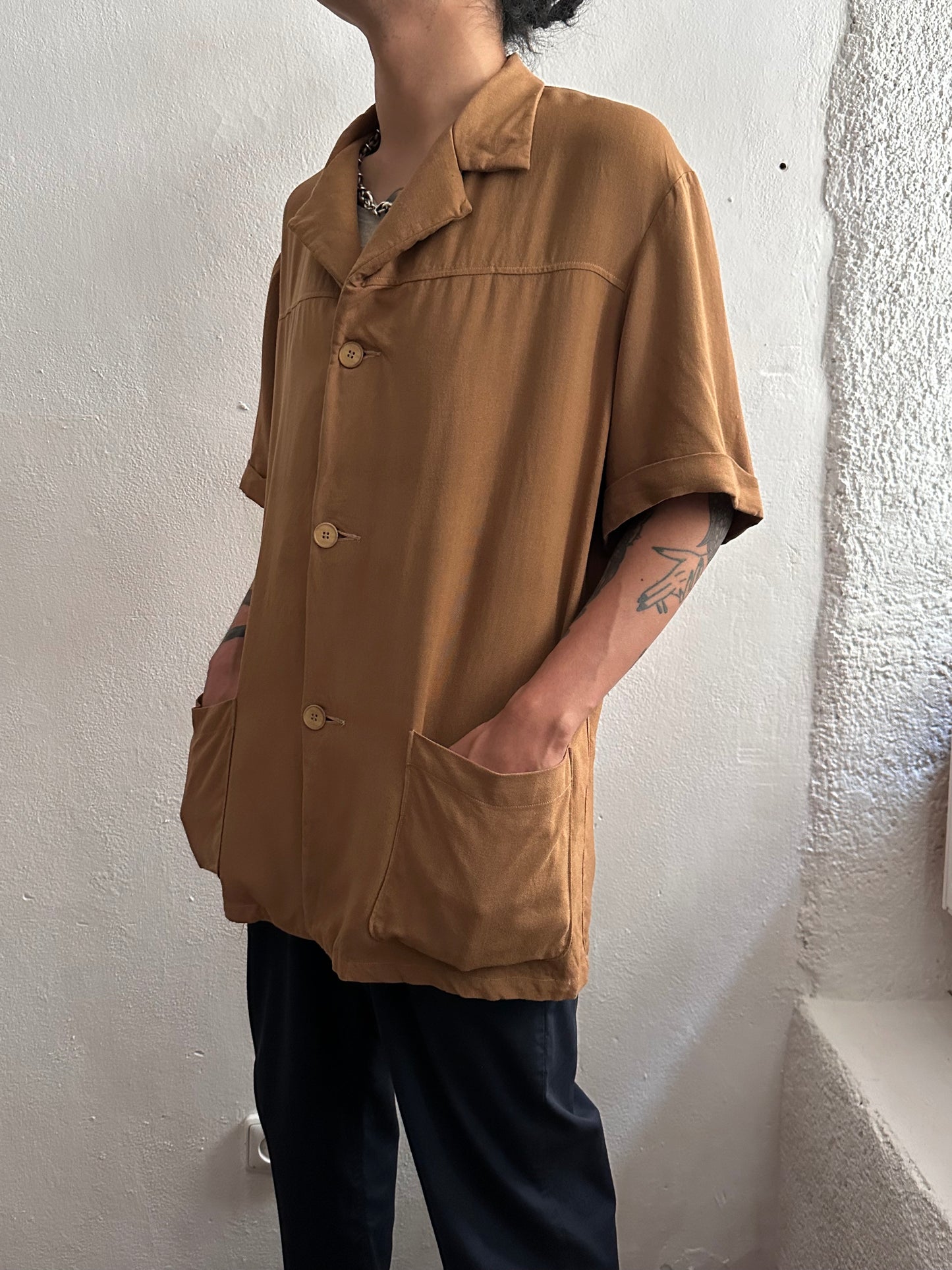 1960s French Rayon shirt