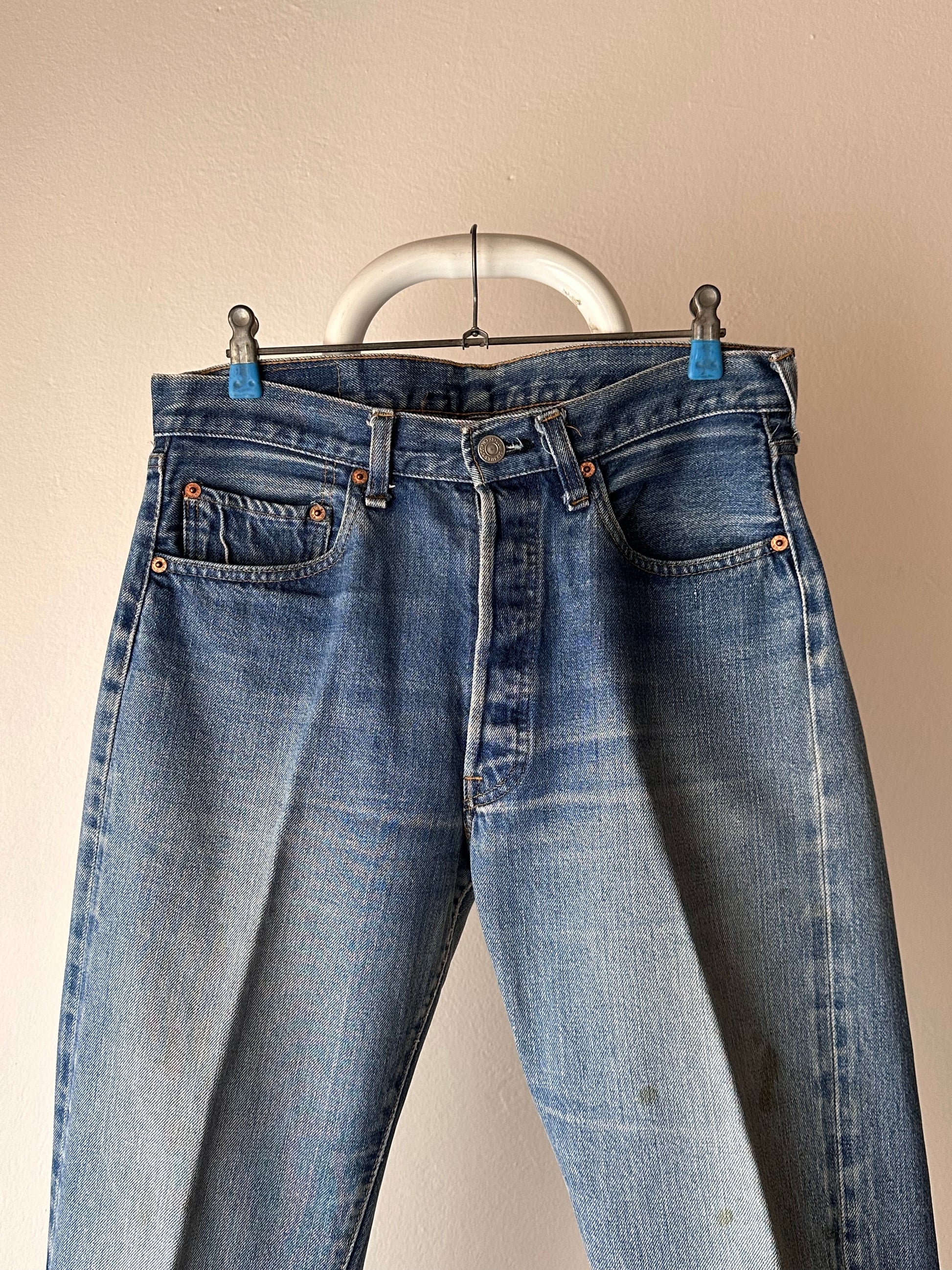 Levis 501 66 chain stitch model 70's 60's Big E 70年代 Vintage ヴィンテージ デニム リーバイス 66後期 66前期 赤耳 プラハ 古着屋 古着 Praha Prague Vintage store ユーロ古着 ヨーロッパ古着 アメリカ古着