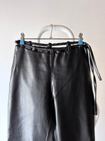 Italy black rubber pants