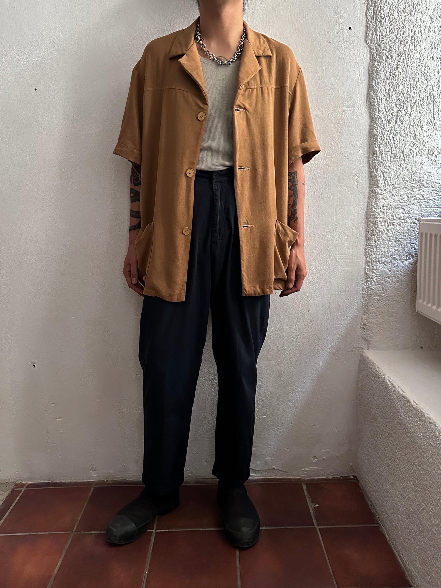 1960s French Rayon shirt
