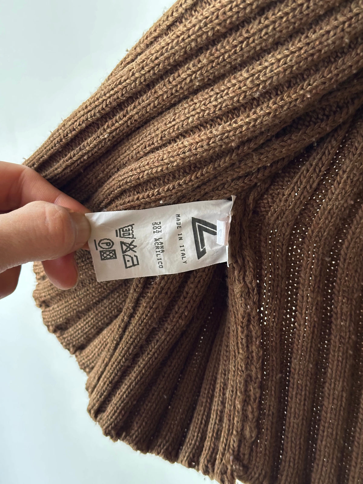 Italy Brown wool jumper