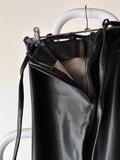 Italy black rubber pants