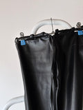 Italy black rubber pants