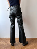 Italy black rubber pants