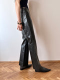 Italy black rubber pants