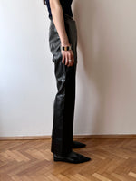 Italy black rubber pants