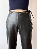 Italy black rubber pants