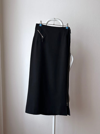 90s alain manoukian side-zip skirt