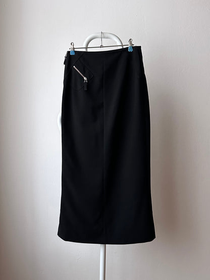 90s alain manoukian side-zip skirt