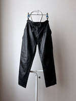 leather trouser with belt