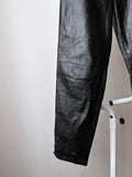 leather trouser with belt