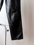 leather trouser with belt