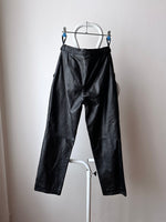 leather trouser with belt