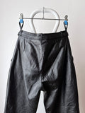 leather trouser with belt