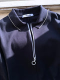 lacoste zip polo shirt