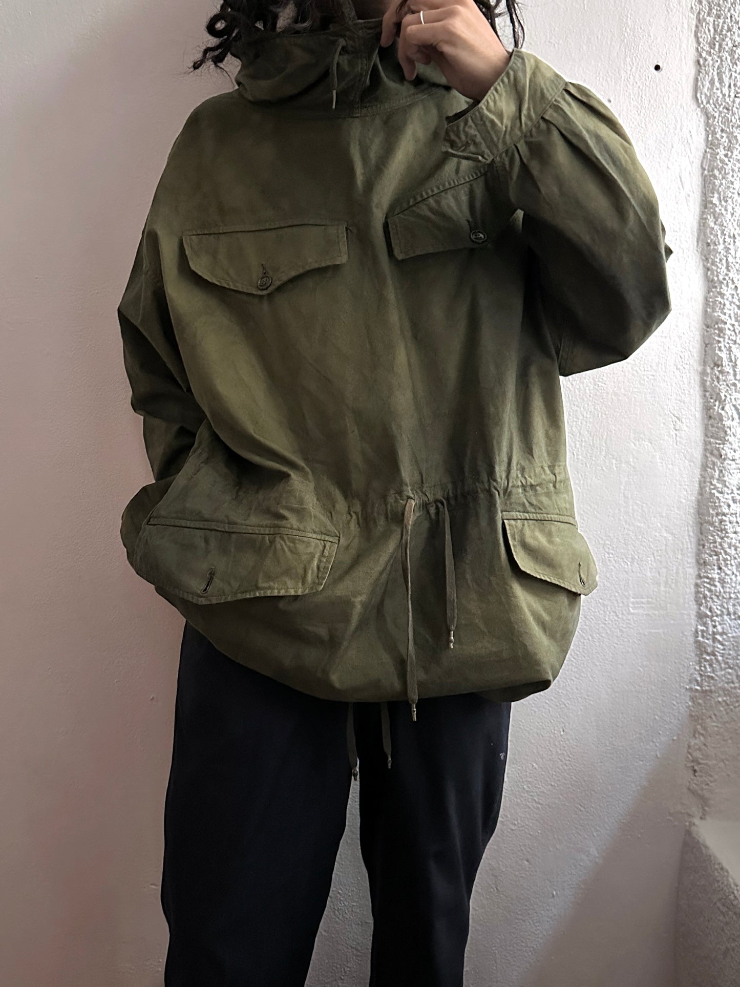 1960's French military alpine smock Vintage 60年代 ヴィンテージ フランス軍 山岳 スモック アノラック French army Toto Praha Vintage clothing store Antique shop Prague 古着屋 アンティークショップ プラハ ユーロ古着  ヨーロッパ古着 古着卸 