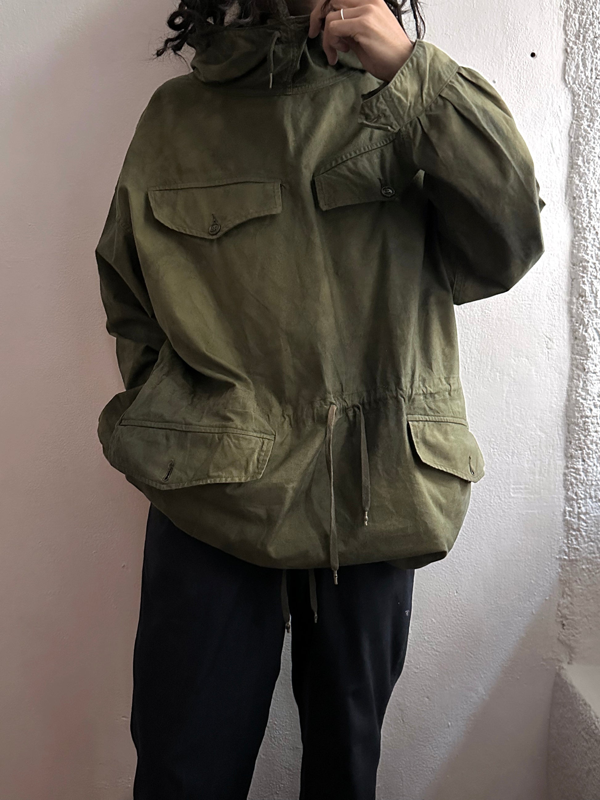 1960's French military alpine smock Vintage 60年代 ヴィンテージ フランス軍 山岳 スモック アノラック French army Toto Praha Vintage clothing store Antique shop Prague 古着屋 アンティークショップ プラハ ユーロ古着  ヨーロッパ古着 古着卸 