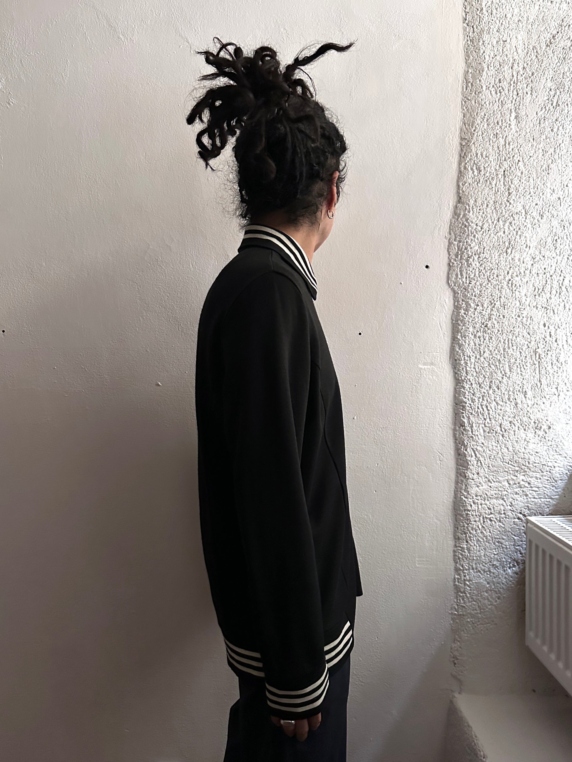 1970's Adidas Schwahn jacket 70年代 アディダス Black 黒 Made in West germany 西ドイツ製 Toto Praha Vintage clothing store Antique shop Prague 古着屋 アンティークショップ プラハ ユーロ古着  ヨーロッパ古着 古着卸 