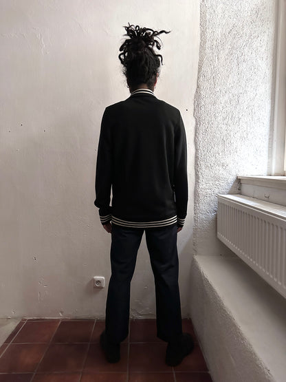 1970's Adidas Schwahn jacket 70年代 アディダス Black 黒 Made in West germany 西ドイツ製 Toto Praha Vintage clothing store Antique shop Prague 古着屋 アンティークショップ プラハ ユーロ古着  ヨーロッパ古着 古着卸 