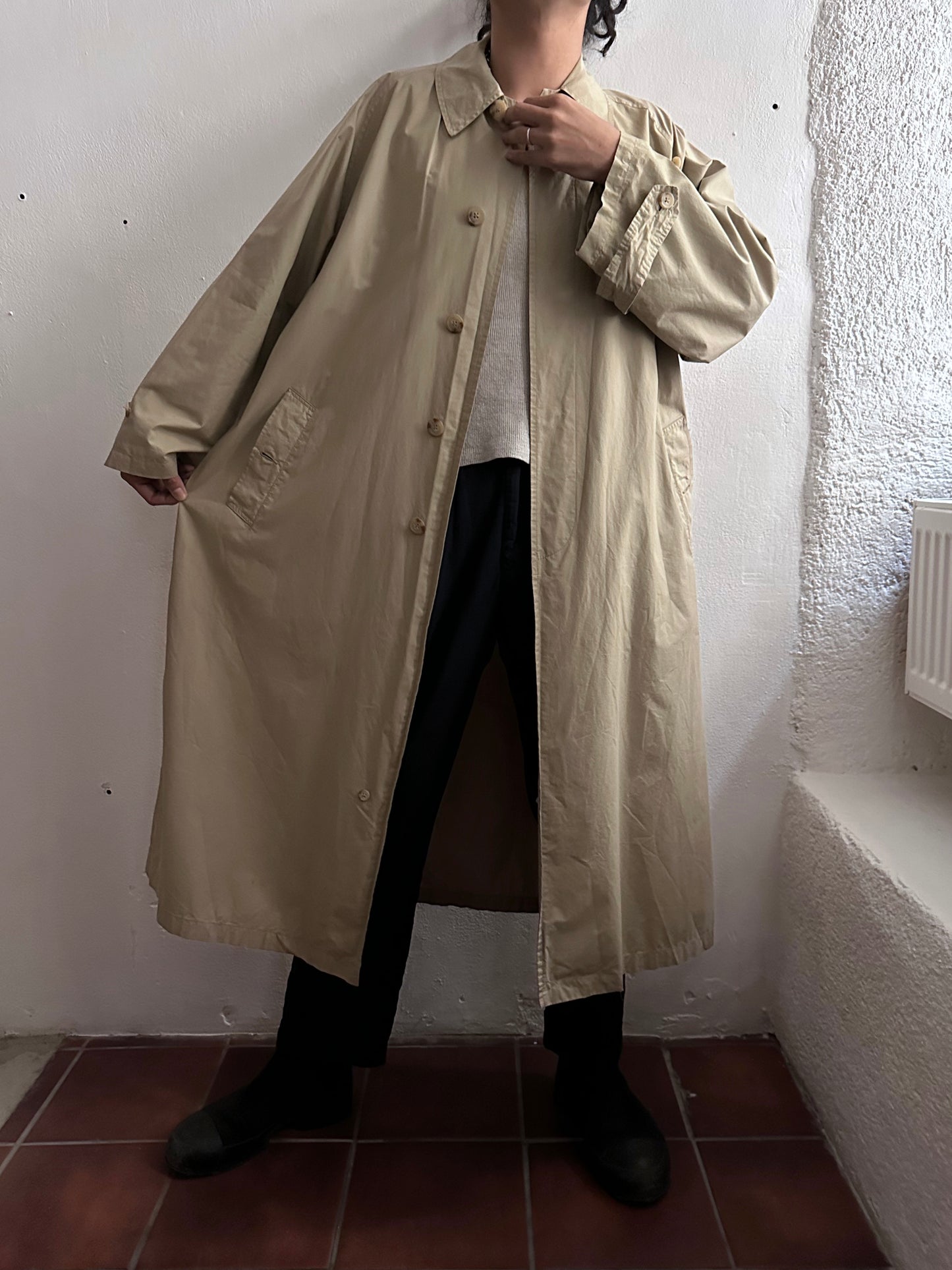 Ralph Lauren Cotton coat 90's 90年代 Vintage ヴィンテージ コート ラルフローレン  Toto Praha Vintage clothing store Antique shop Prague 古着屋 アンティークショップ プラハ ユーロ古着  ヨーロッパ古着 古着卸 